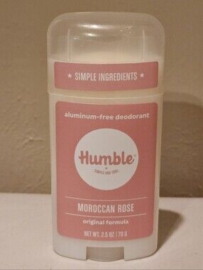 NEW Humble Moroccan Rose Natural Deodorant 2.5 oz NWOT